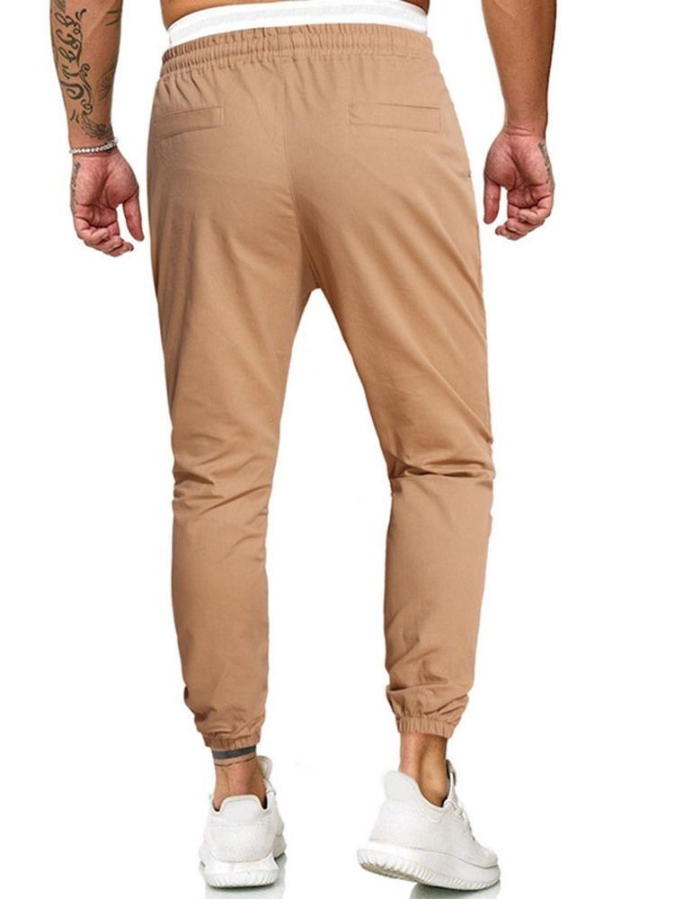 Estampa Calça Lápis Camuflagem Calça Casual Masculina