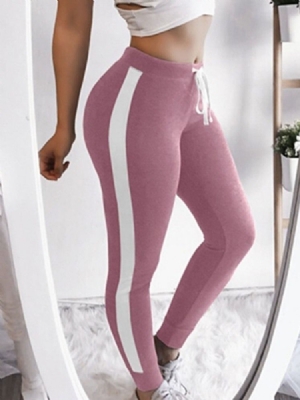 Leggings Esportivos Com Cadarço Colorido Feminino