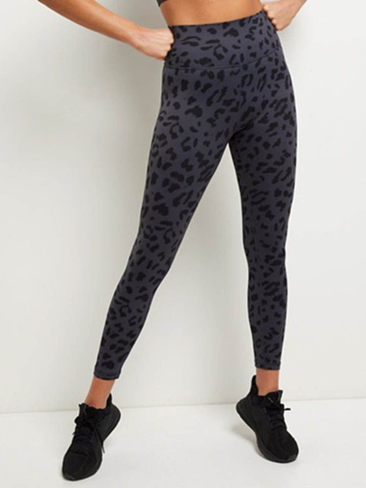 Algodão Leopardo Feminino Mistura Calças Tênis De Secagem Rápida De Verão Calças Yoga Cintura Alta Leggings Tiktok