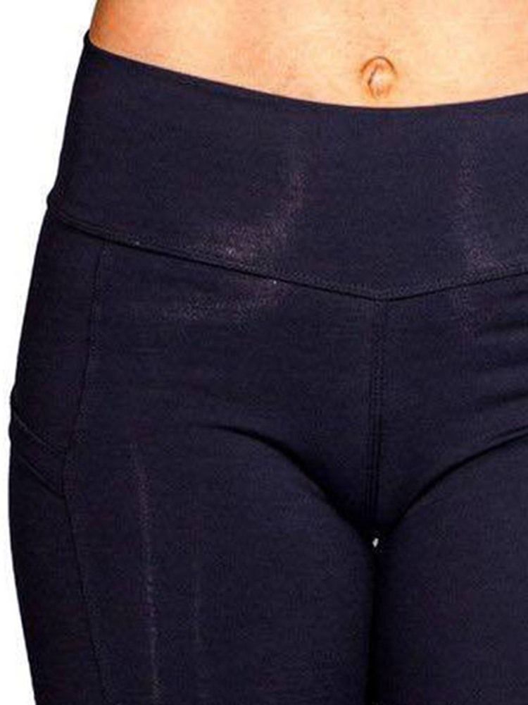 Bolsos Femininos Anti-suor Leggings Sólidas Para Ioga Calças Para Ioga Leggings Tiktok De Cintura Alta