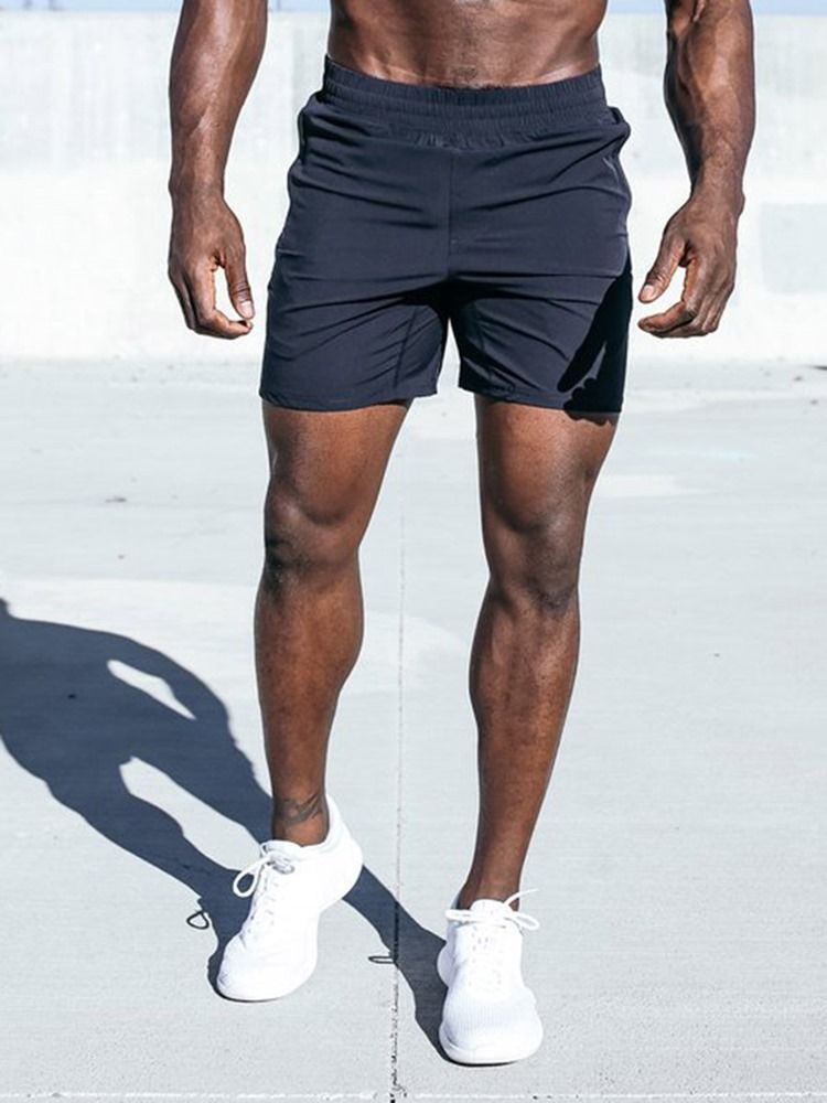 Bolsos Masculinos Calças Shorts Para Corrida De Verão De Secagem Rápida