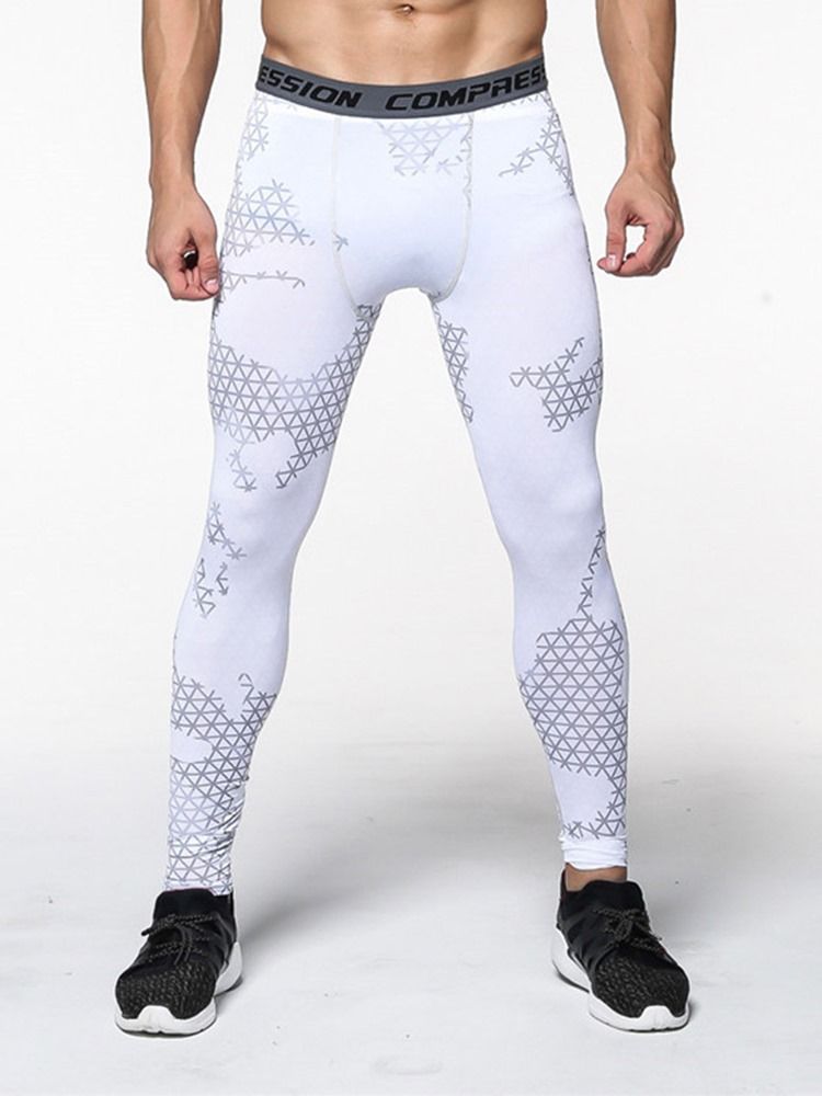 Calça Esporte Masculina Xadrez Anti-suor Até O Tornozelo