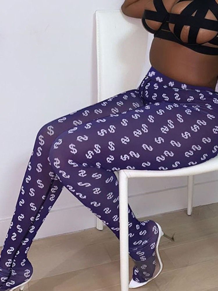 Calça Feminina Ioga Anti-suor Estampado Feminino Leggings Tiktok De Cintura Alta