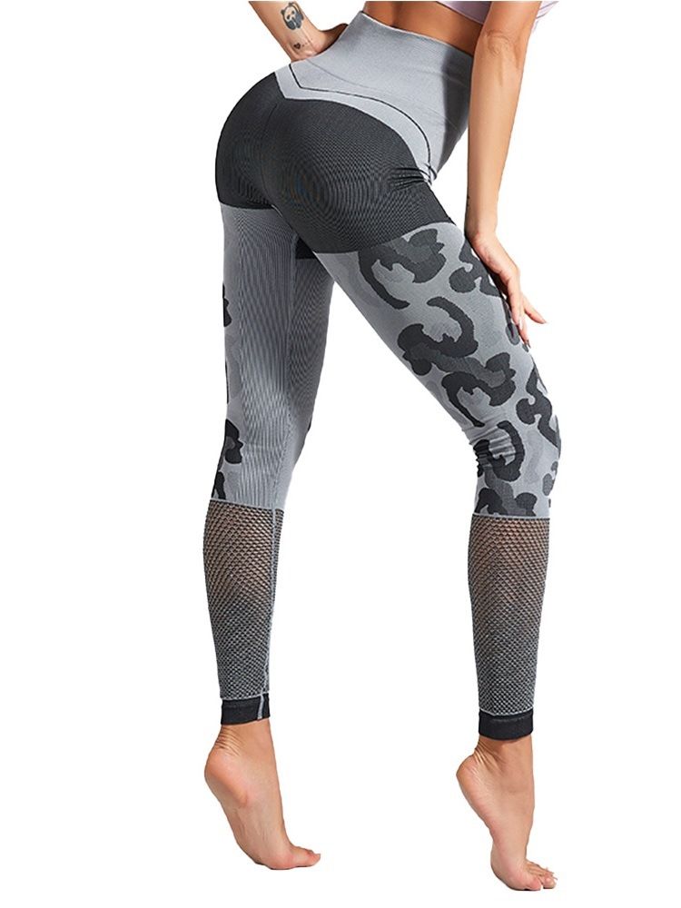 Calça De Nylon Feminina Para Running Spring Yoga Leggings Tiktok De Cintura Alta