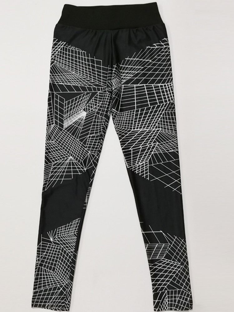 Feminino Respirável Geométrico Push Up Gym Leggings Esportivos Calças De Ioga Cintura Alta Leggings Tiktok