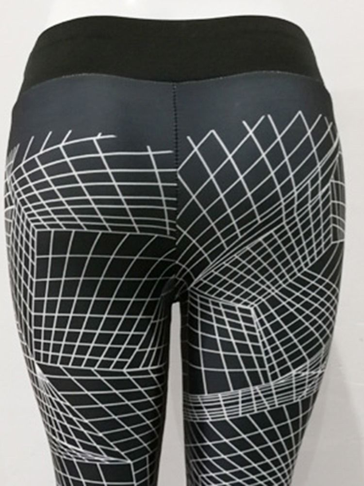 Feminino Respirável Geométrico Push Up Gym Leggings Esportivos Calças De Ioga Cintura Alta Leggings Tiktok