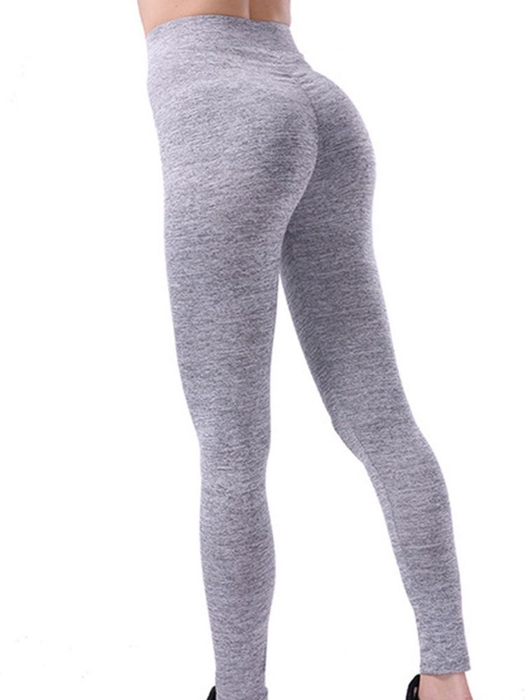 Leggings Sólida Respirável Feminina De Secagem Rápida Primavera Calças De Yoga Cintura Alta Leggings Tiktok