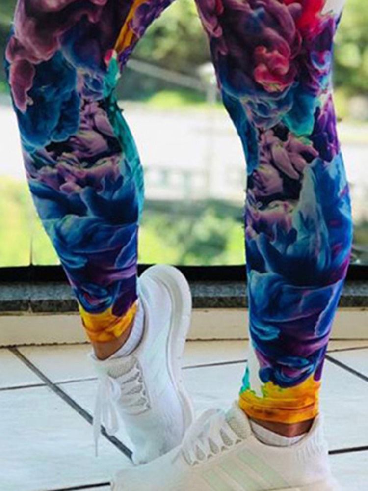 Mulheres Com Estampa Floral Ginásio Sports Leggings De Comprimento Total Calças De Ioga Cintura Alta Leggings Tiktok