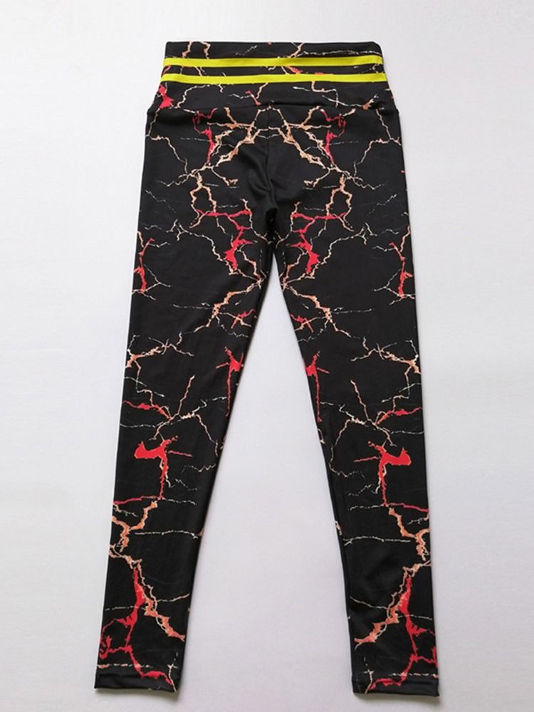 Quick Dry Print Leggings Femininos De Cintura Alta Calças De Yoga Cintura Alta Leggings Tiktok