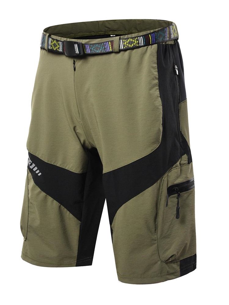 Shorts Cargo Com Estampa De Bloqueio De Cores Masculinas Desgaste Exterior Light Weight