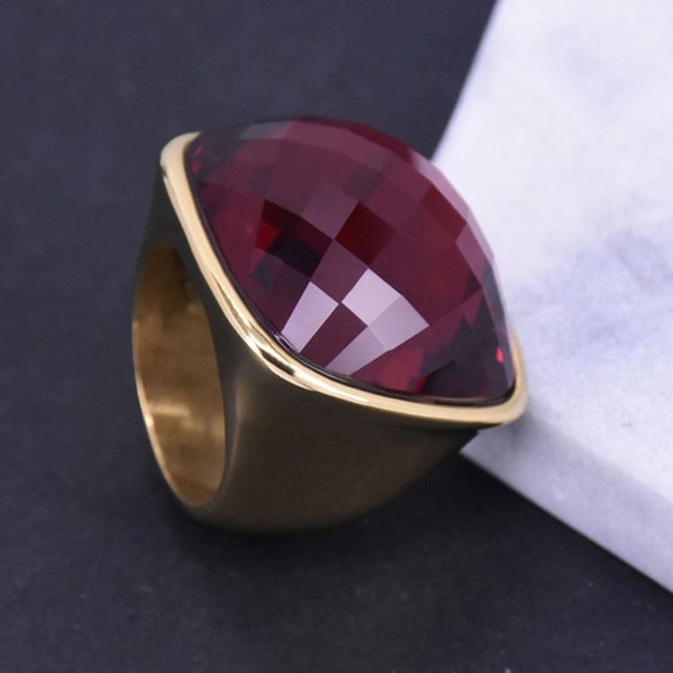 Steel Homens Gem Ring