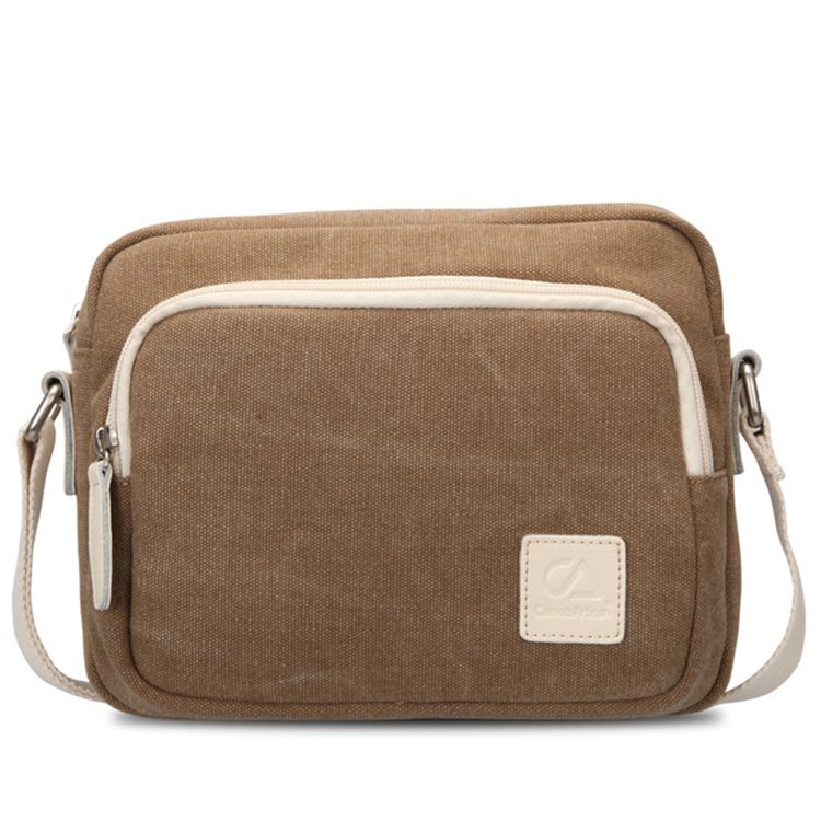 Bolsa Simples De Lona Vintage Crossbody