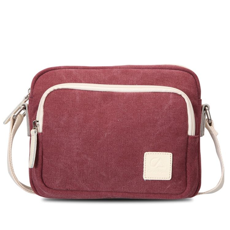 Bolsa Simples De Lona Vintage Crossbody