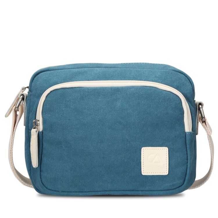 Bolsa Simples De Lona Vintage Crossbody