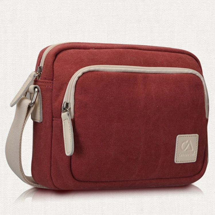 Bolsa Simples De Lona Vintage Crossbody