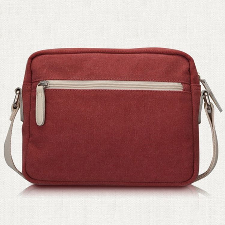 Bolsa Simples De Lona Vintage Crossbody