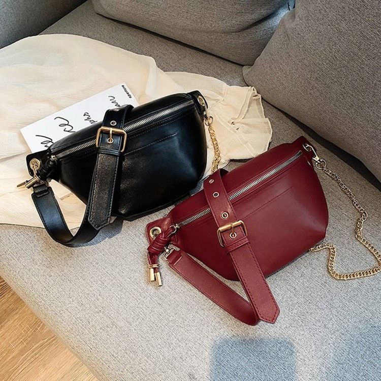 Bolsas Crossbody Com Zíper Simples