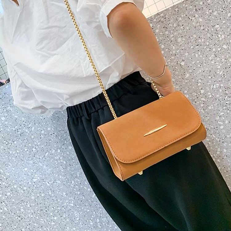 Bolsas Crossbody Feminino De Corrente Simples Retângulo