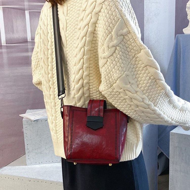 Bolsas Crossbody Mulher Retângulo Com Fio Simples De Pu