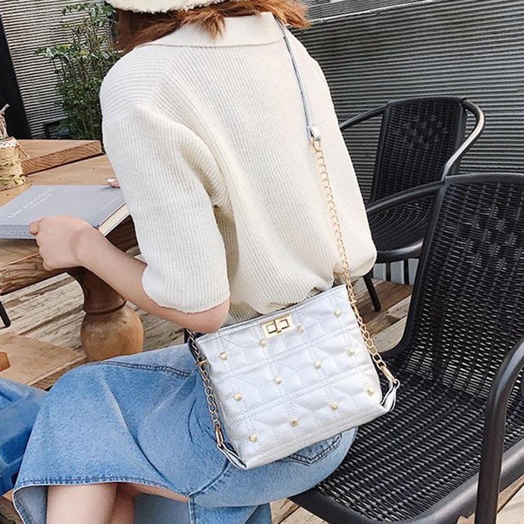 Bolsas Crossbody Retângulo Com Bloqueio Xadrez