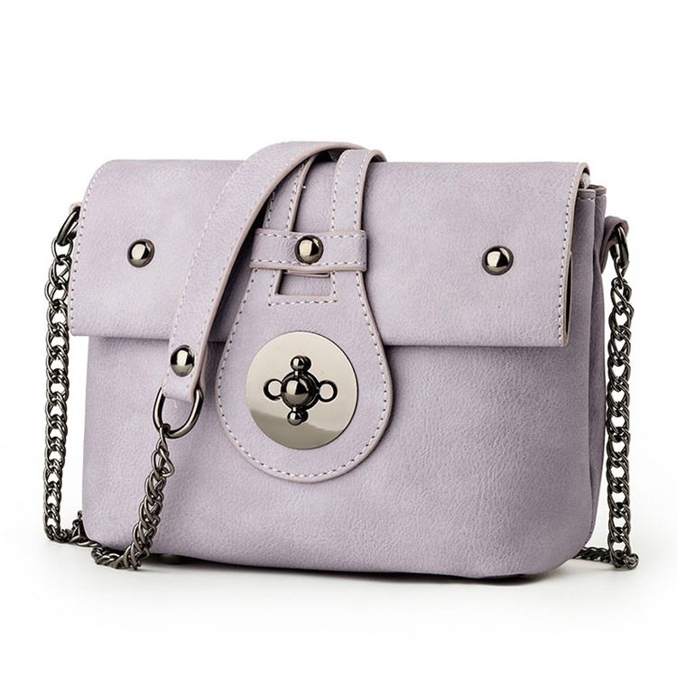 Erircdress Candy Color Latch Mini Bolsa Crossbody