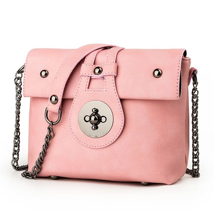 Erircdress Candy Color Latch Mini Bolsa Crossbody