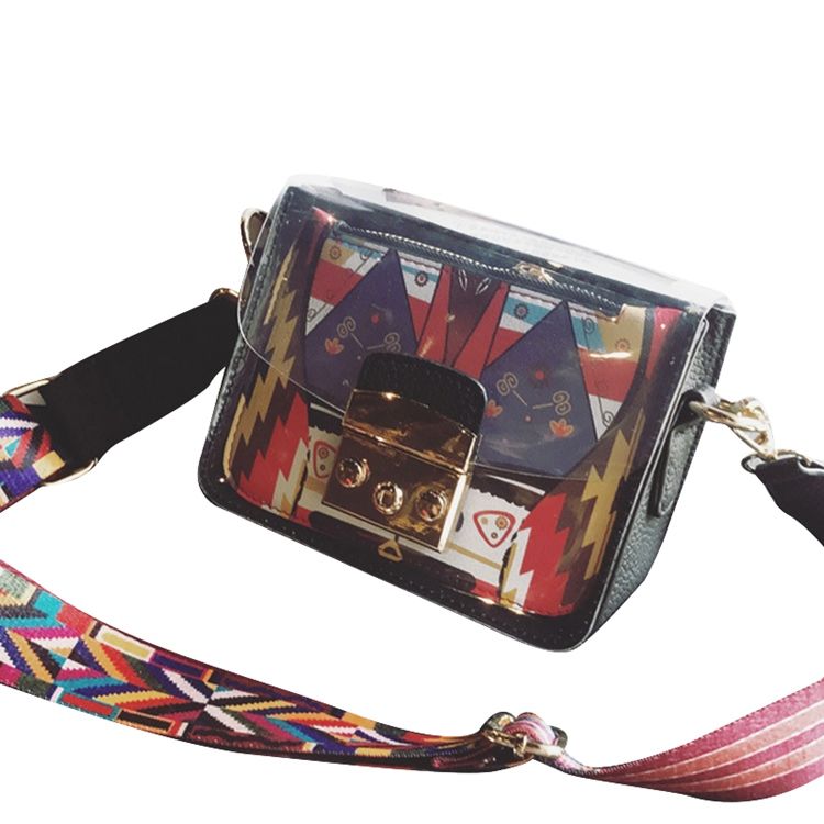 Lock Pu Cartoon Flap Bolsas Crossbody