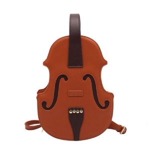 Mochilas Color Block Pu Para Guitarra