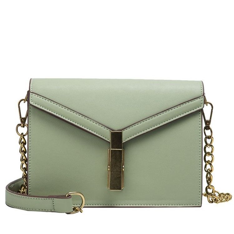 Saco Crossbody Com Envelope De Fio Pu Simples