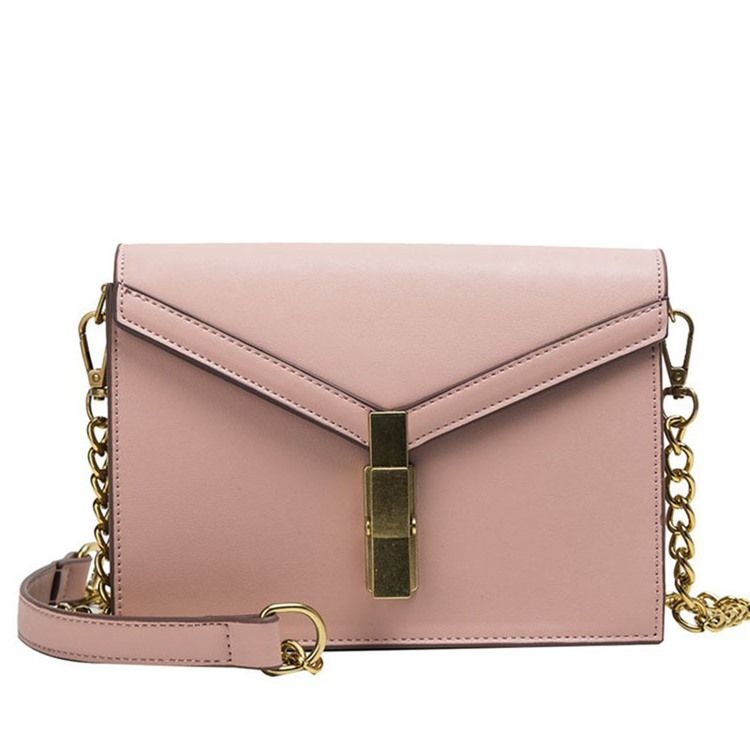 Saco Crossbody Com Envelope De Fio Pu Simples