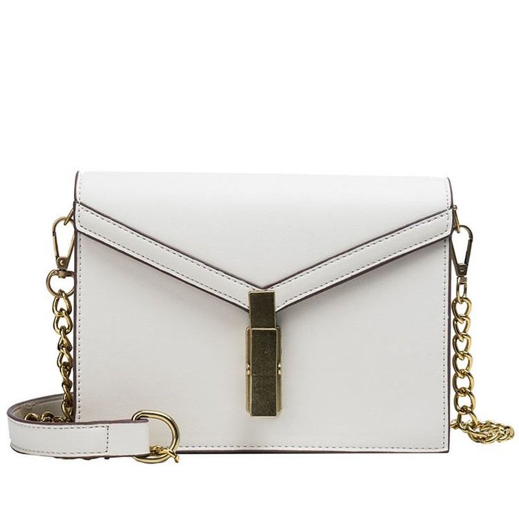 Saco Crossbody Com Envelope De Fio Pu Simples