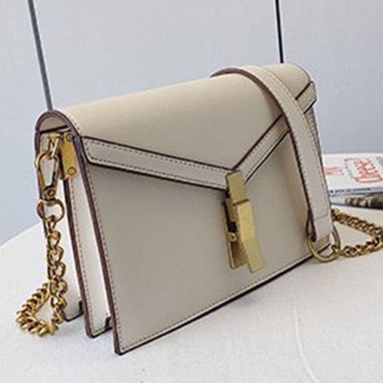 Saco Crossbody Com Envelope De Fio Pu Simples