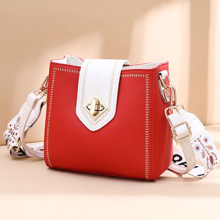 Sacos Crossbody Casuais Retangulares De Fio Simples De Pu