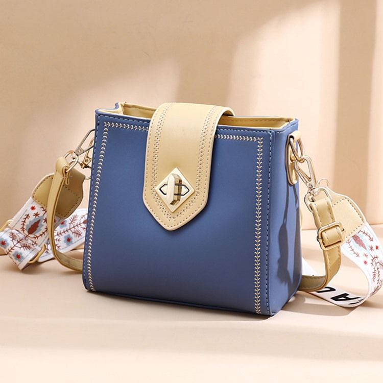 Sacos Crossbody Casuais Retangulares De Fio Simples De Pu