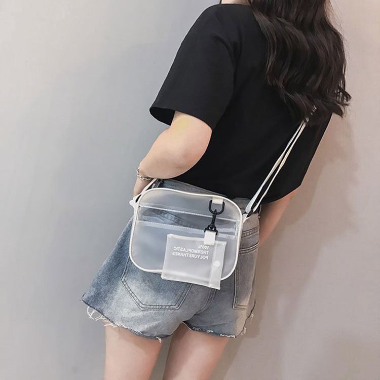 Sacos Crossbody Com Aba De Fio Liso De Pvc