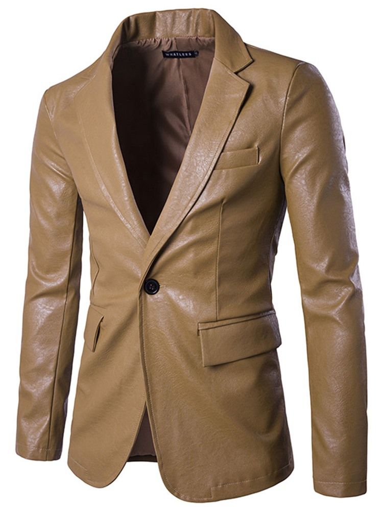 Blazer Masculino Slim Vogue Pu De Um Botão