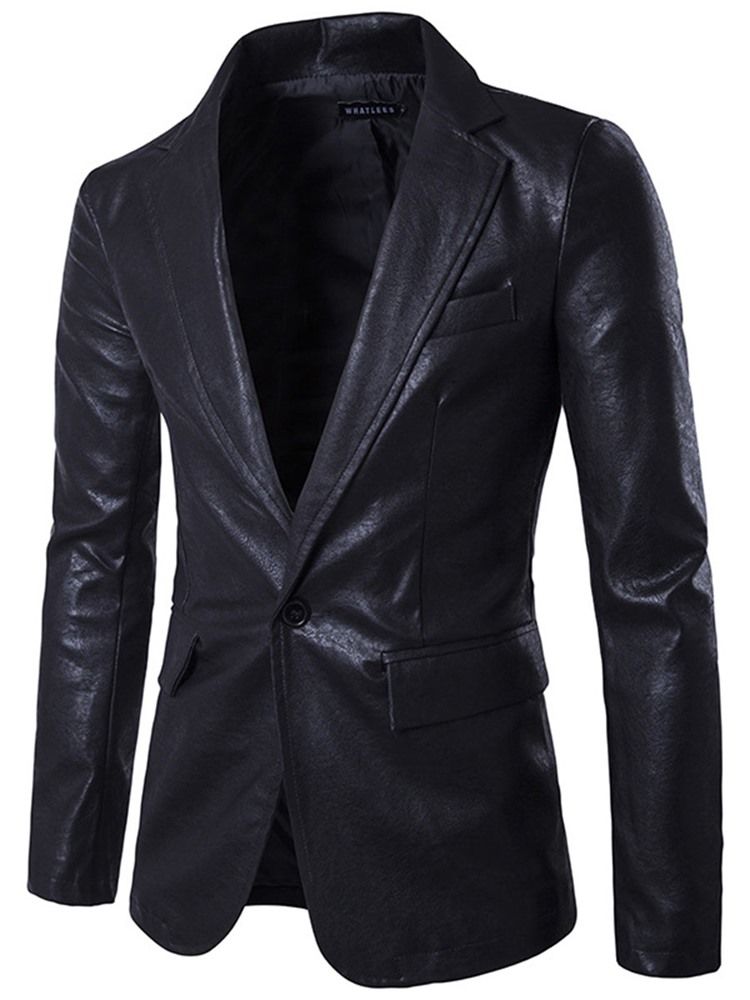 Blazer Masculino Slim Vogue Pu De Um Botão