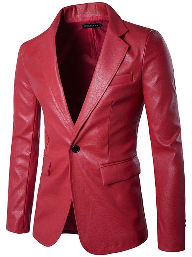 Blazer Masculino Slim Vogue Pu De Um Botão