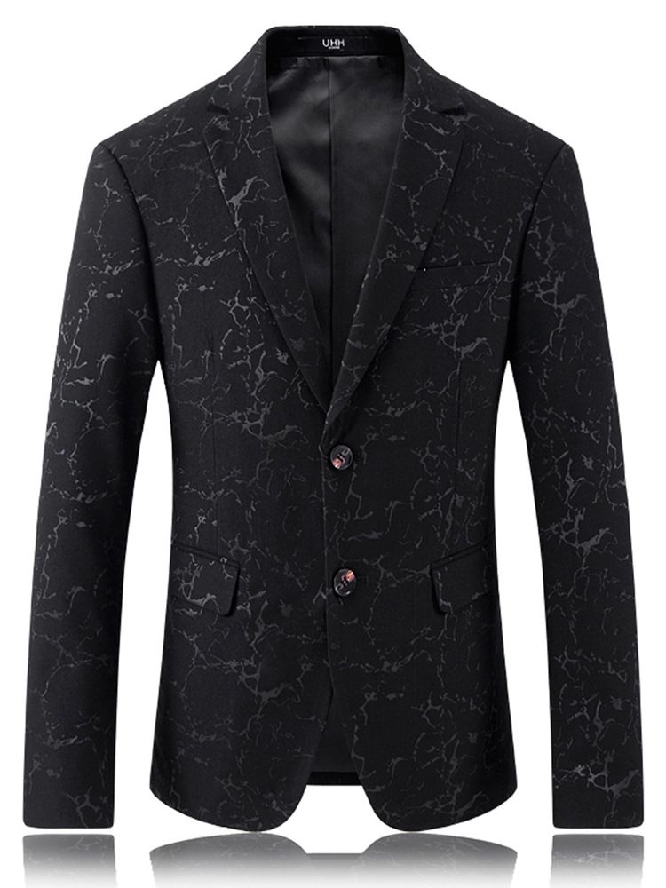 Lapela De Peito Único Masculino Jacquard Slim Blazer Masculino