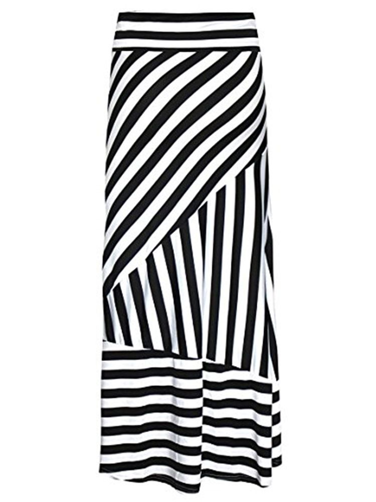 Saia Feminina Stripe Bodycon