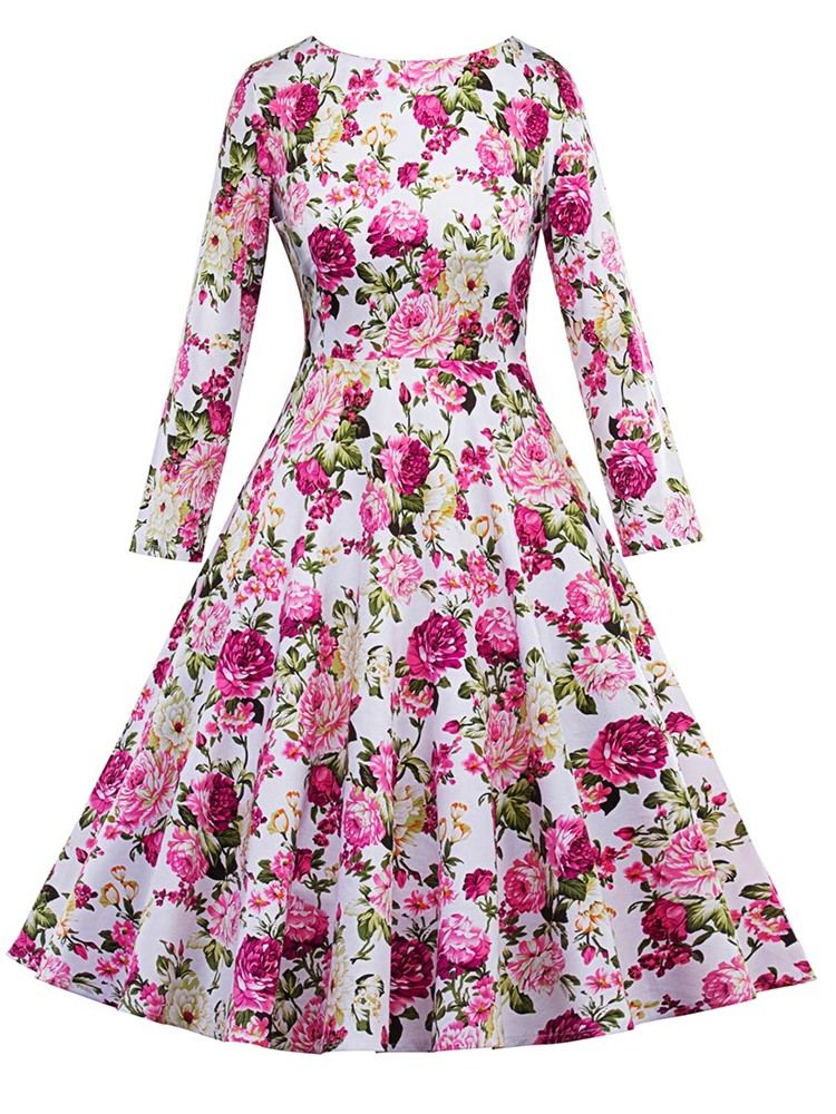 Estampa Vestido Floral Feminino Para Skatista