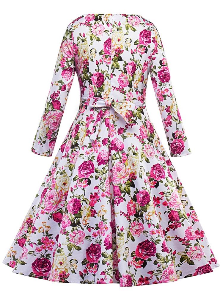 Estampa Vestido Floral Feminino Para Skatista