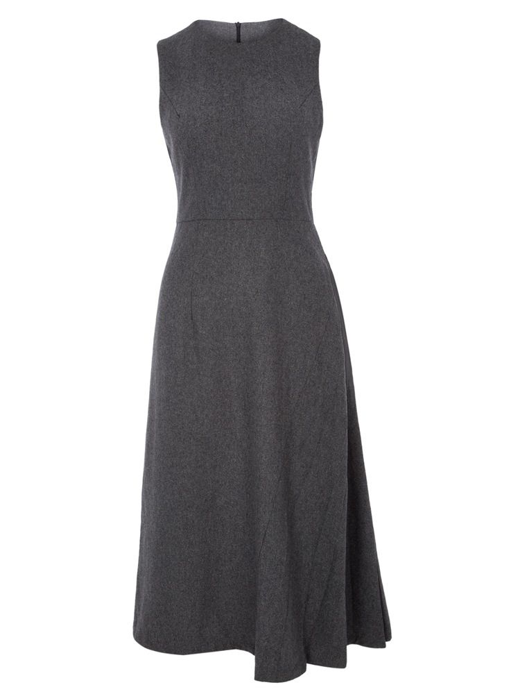 Vestido Maxi Liso Feminino De Panturrilha Média A