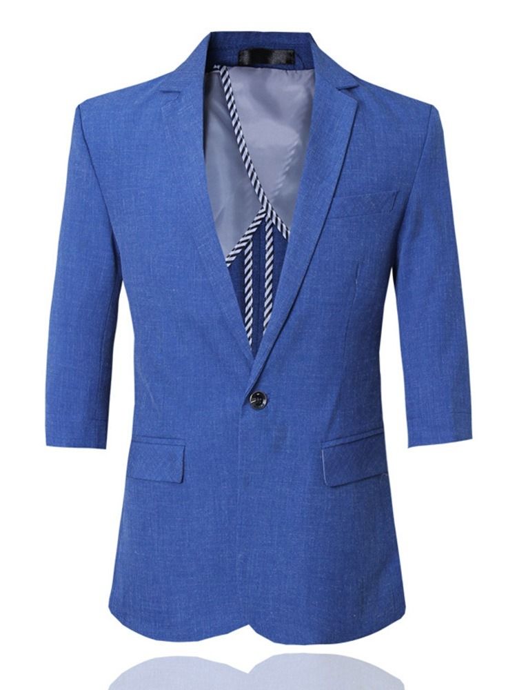 Blazer Terno Masculino Simples Com Botão