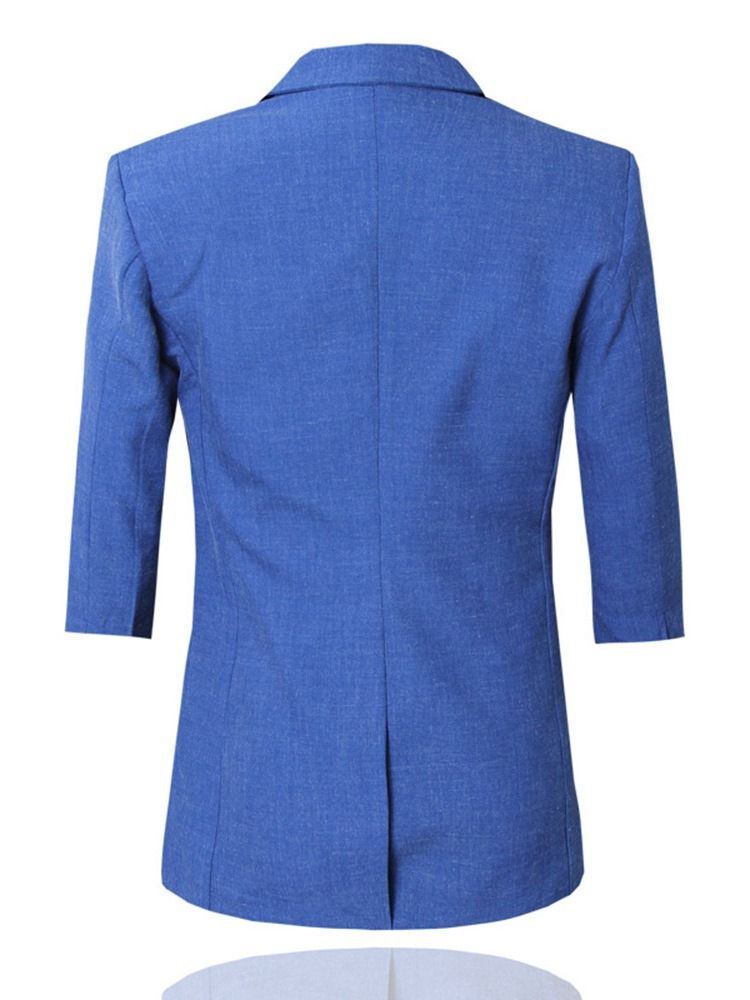 Blazer Terno Masculino Simples Com Botão