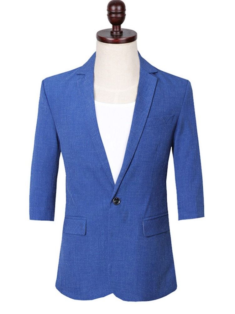 Blazer Terno Masculino Simples Com Botão