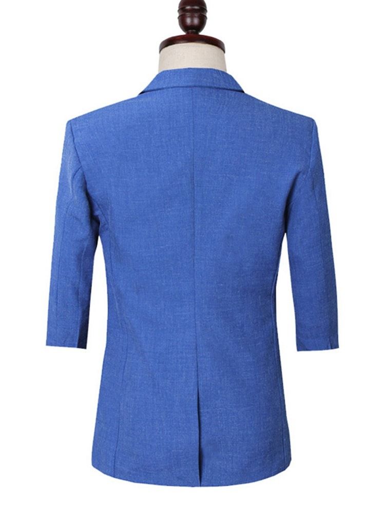 Blazer Terno Masculino Simples Com Botão