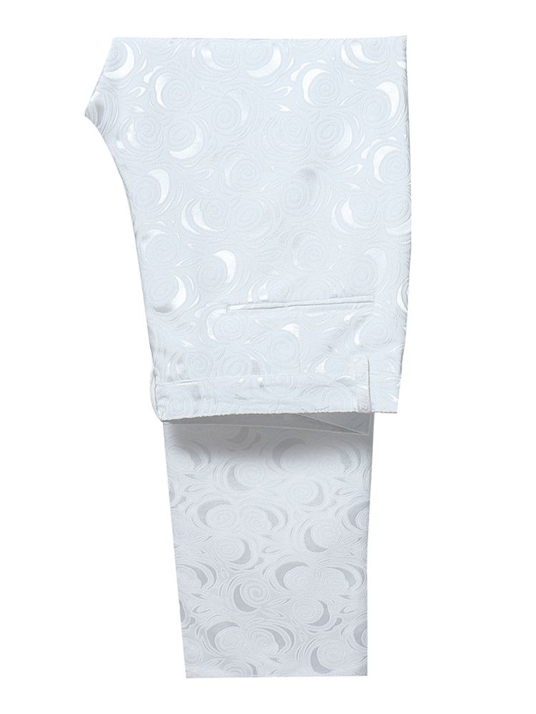 Terno Masculino Estampado Branco