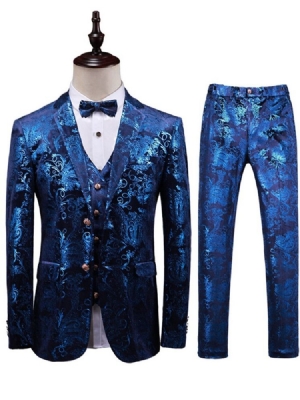 Terno Masculino Formal De Peito Único Floral