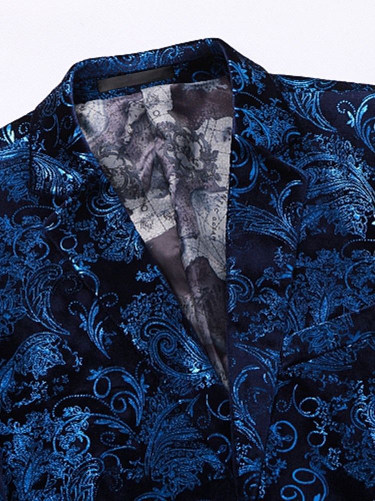 Terno Masculino Formal De Peito Único Floral